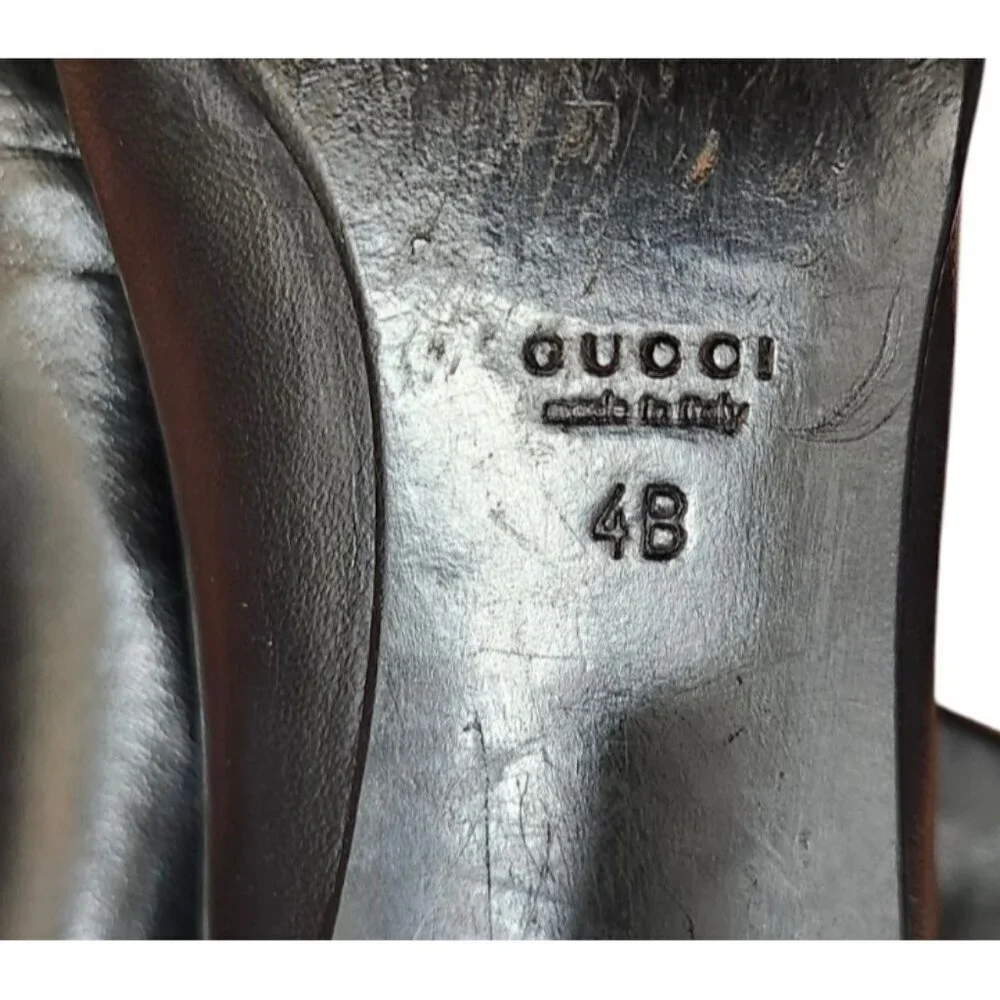 Gucci by Tom Ford S/S 2002 Bamboo Ankle Boots stretch leather bamboo heel bootie
